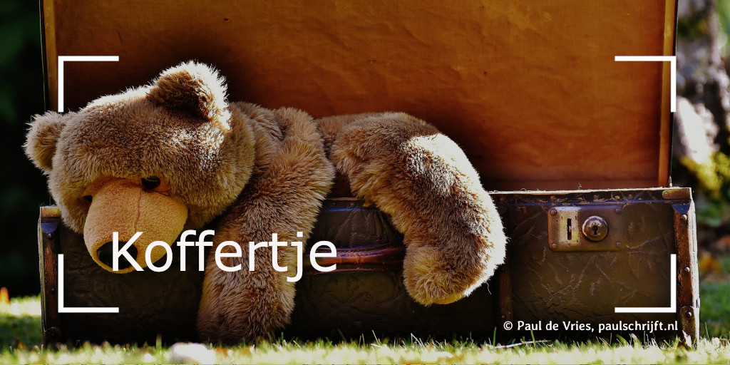 Koffertje met teddybeer Koffertje met teddybeer